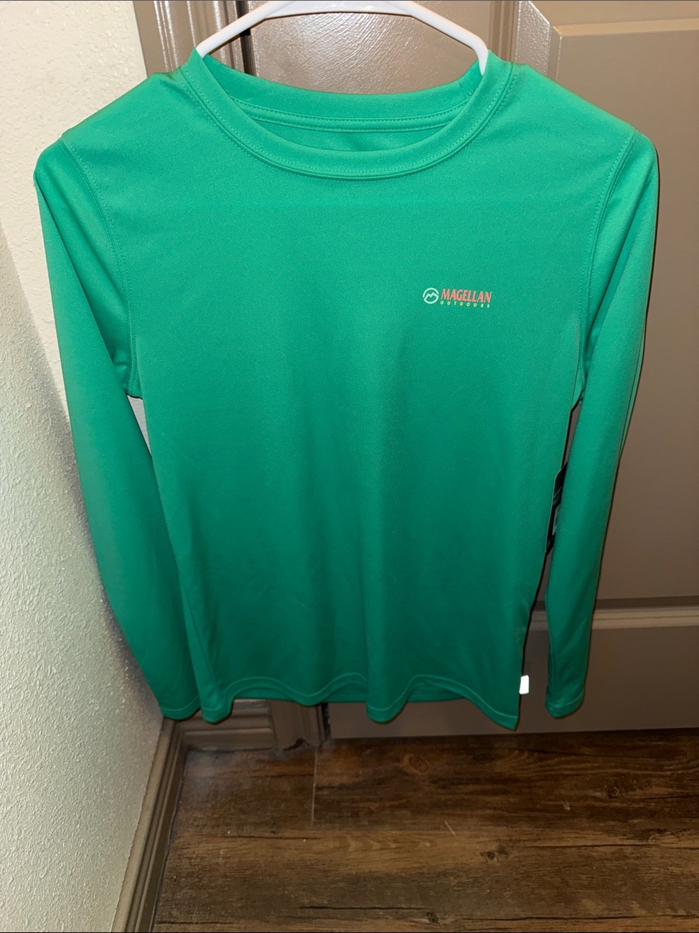 Magellan Outdoors Kids Long-Sleeve Performance Tee - Teal Green